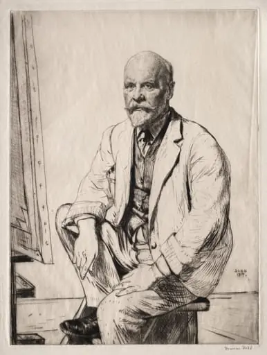 Sir George Claussen, by Francis Dodd, 1914