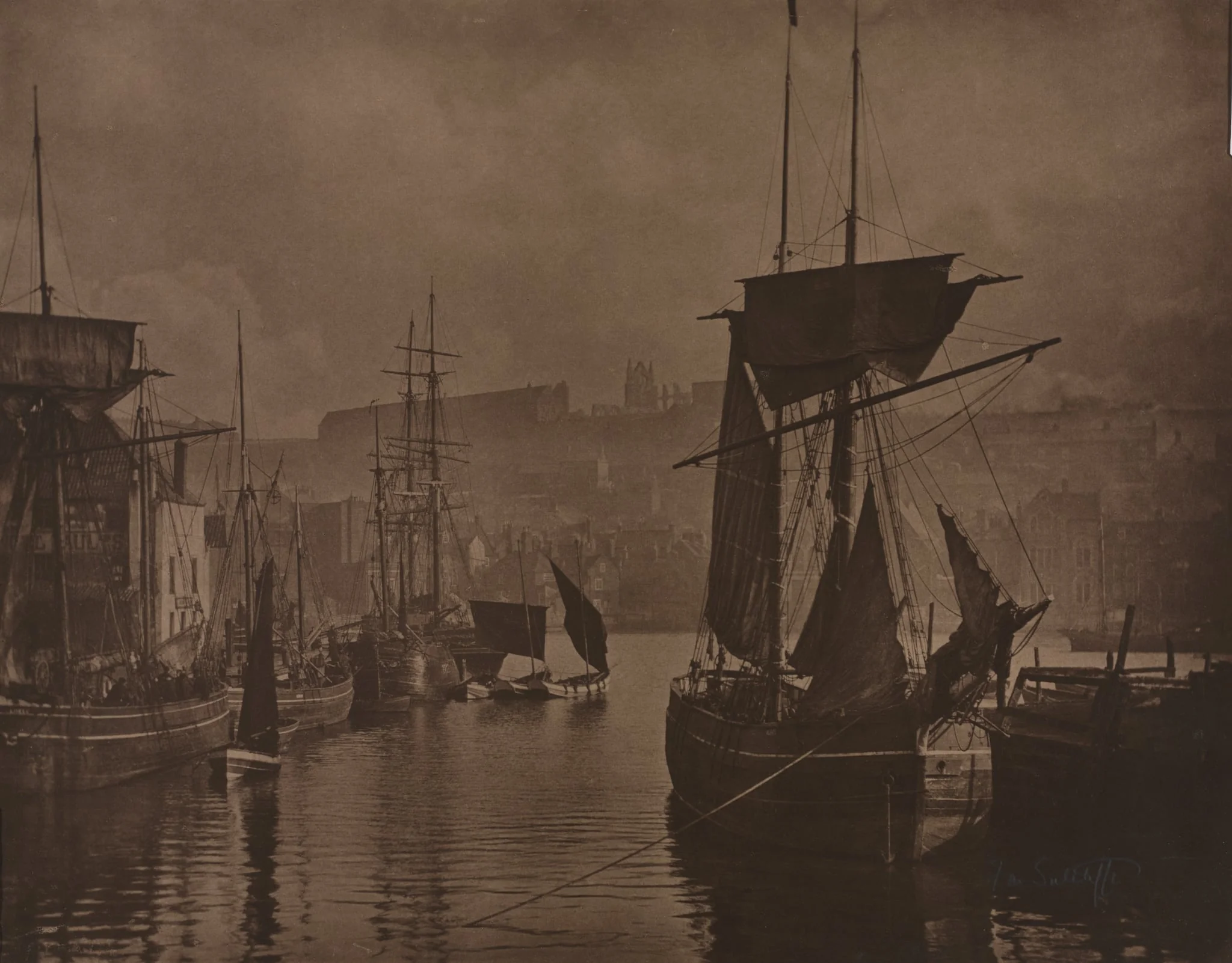 Whitby Harbor, detail
