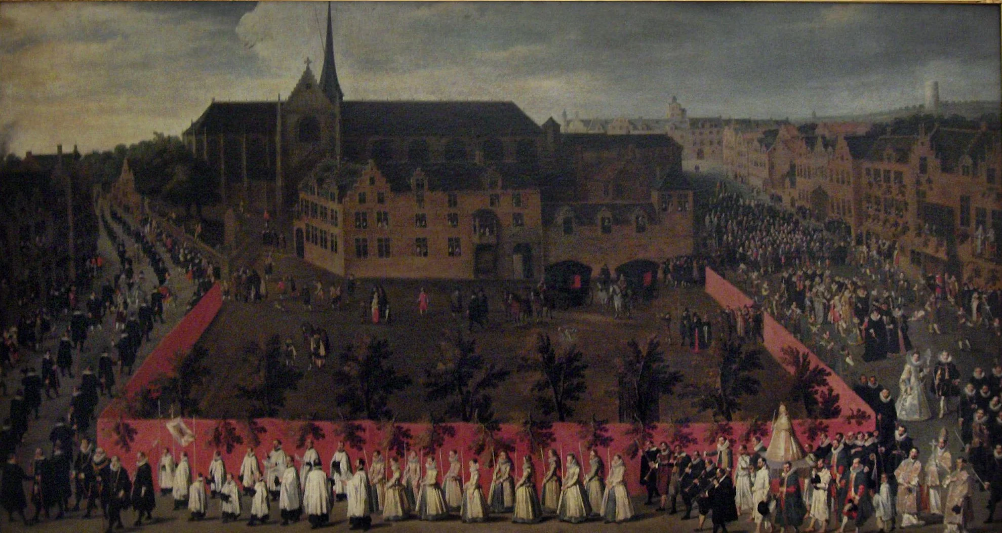 Archdukes Albert and Isabella in the virgins' procession on the Sablon in Brussels, detail