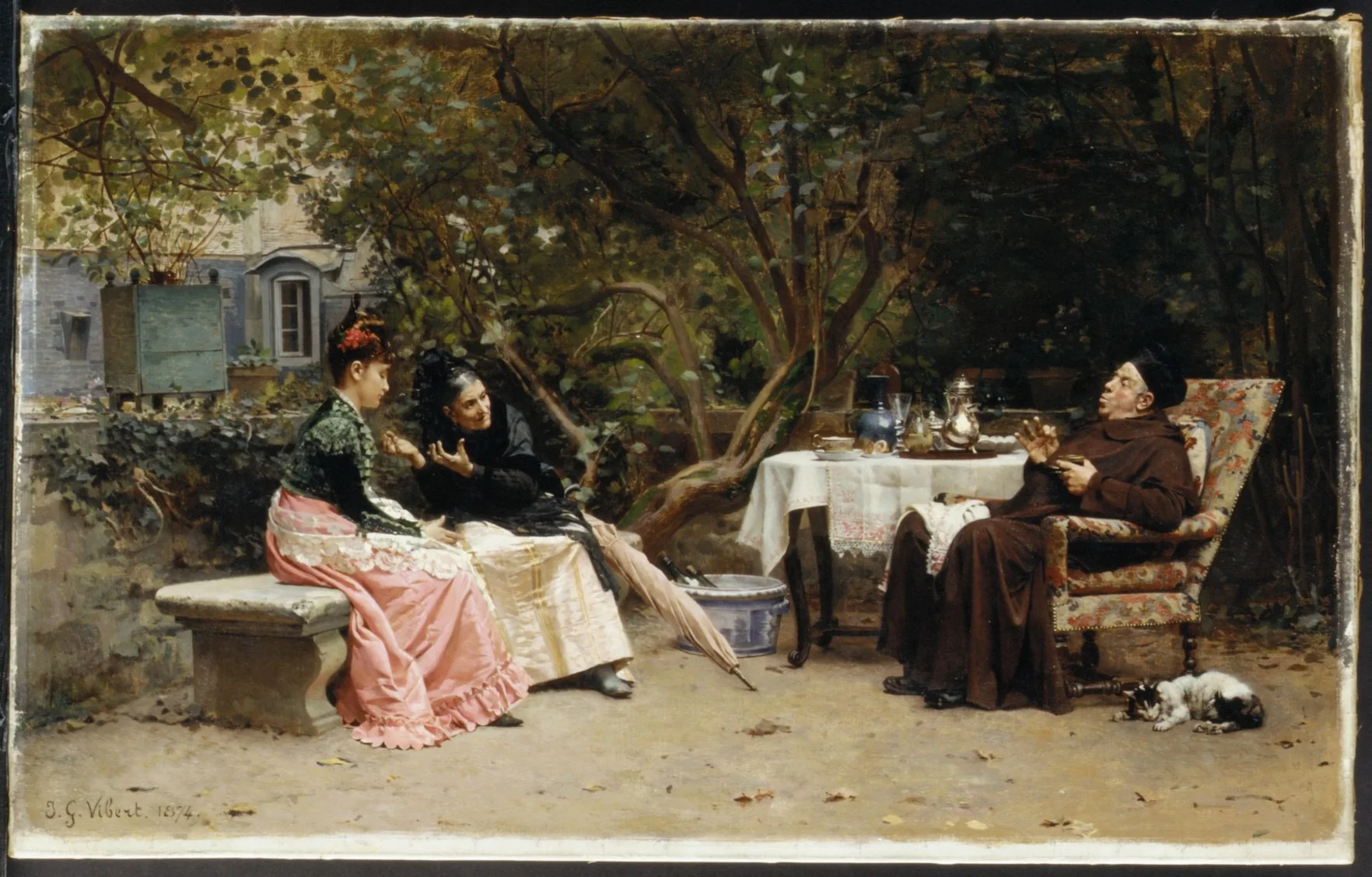 The Reprimand, detail