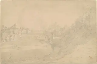 James McCullough's Leadmill, by Jasper Francis Cropsey, gouache, 1844