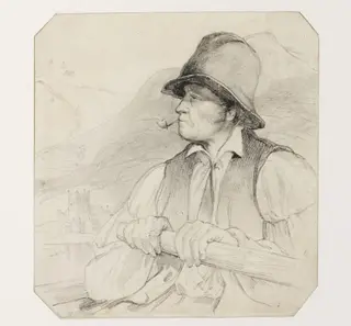 Riverboat Man, by Daniel Maclise, 1825