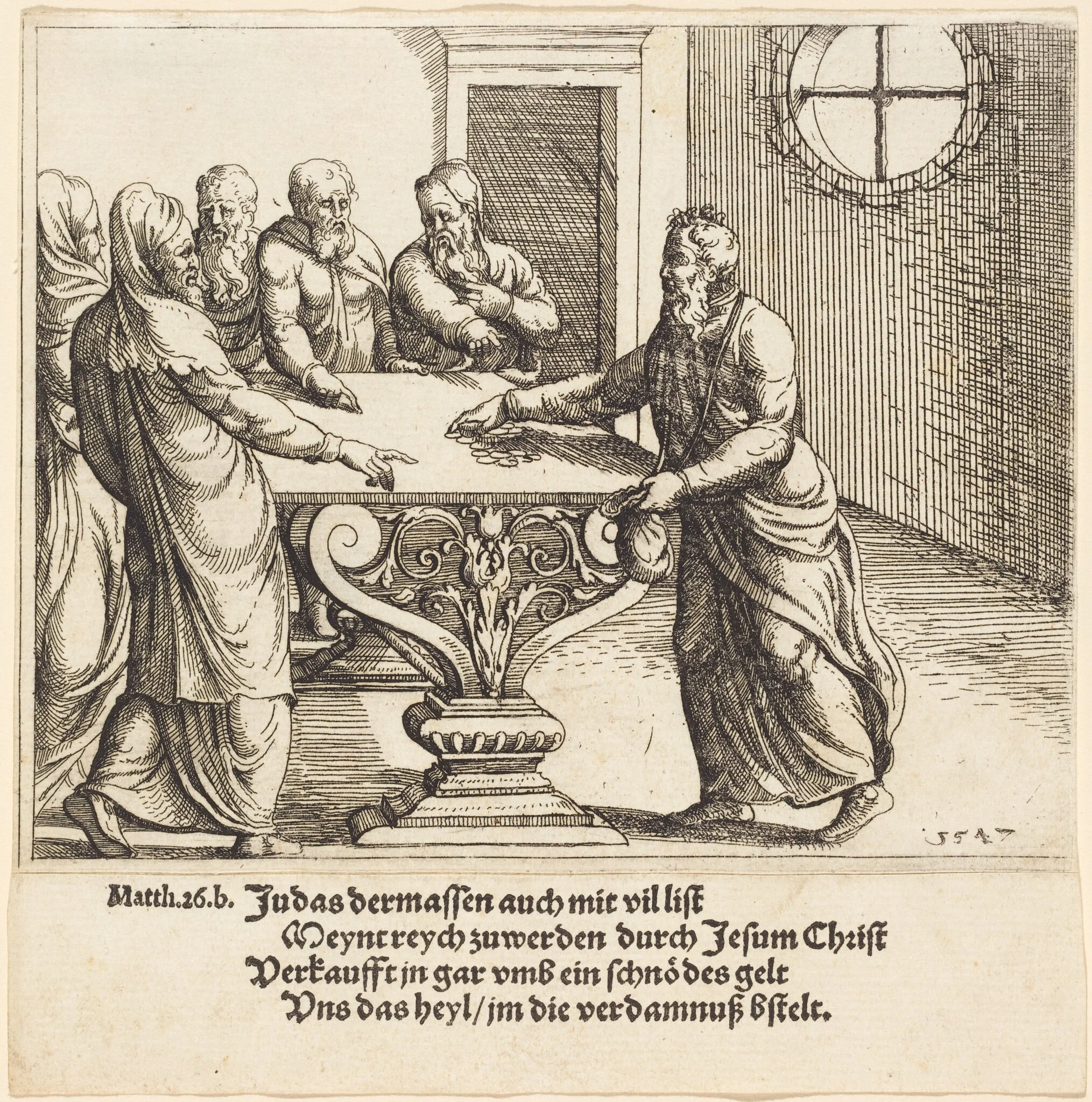 The Payment of Judas, detail