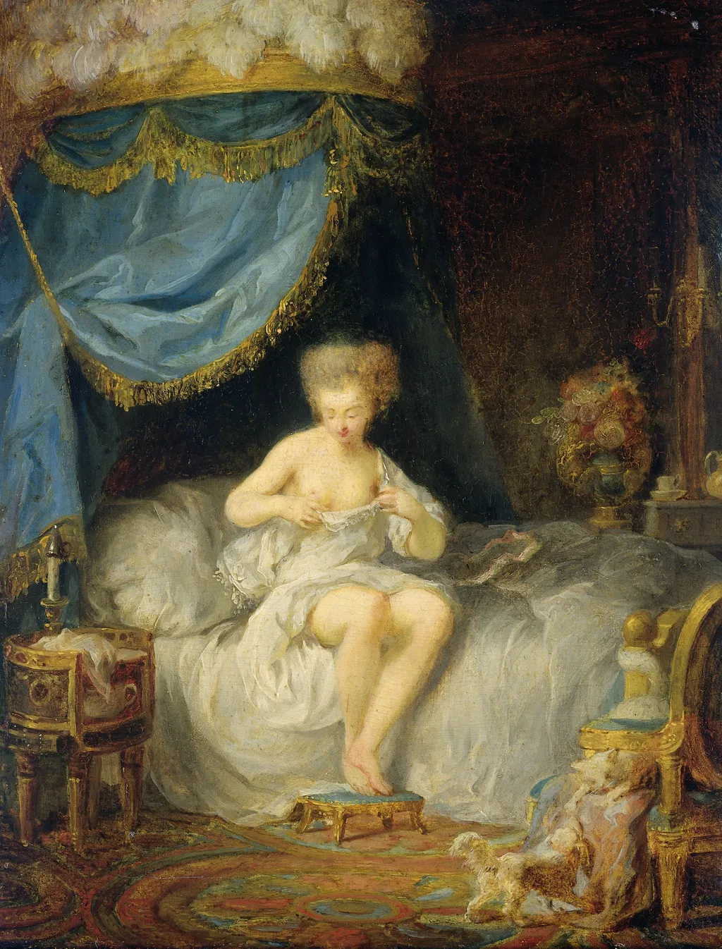 Evening Toilet, by Jean-Frédéric Schall, oil, 1800