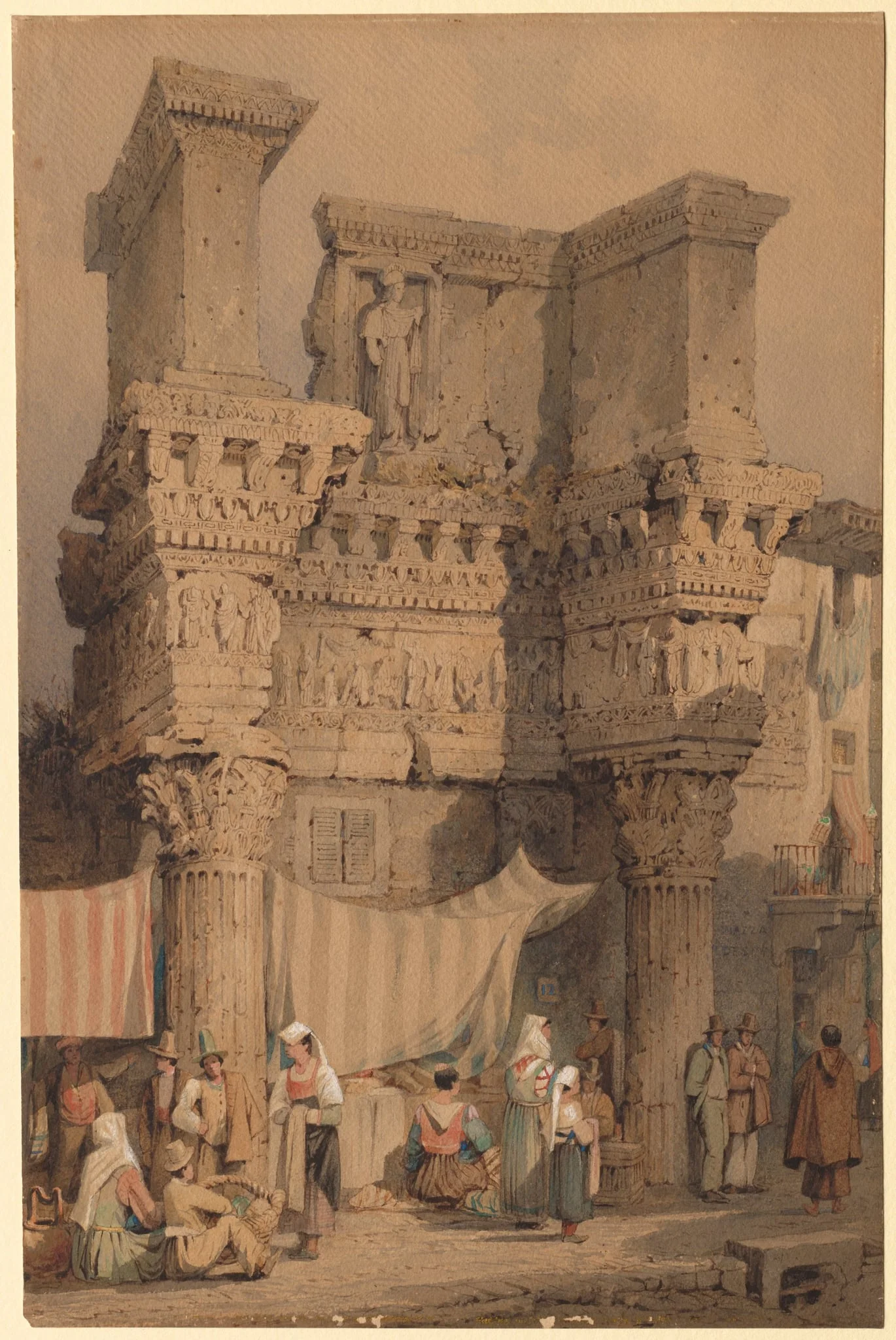 The Forum of Nerva, Rome, detail