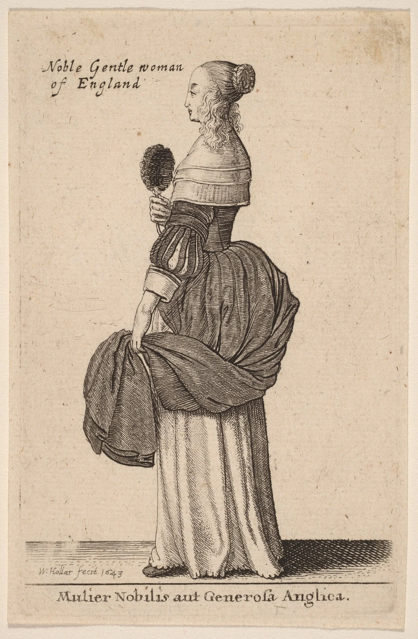 Mulier Nobilis aut Generosa Anglica, detail