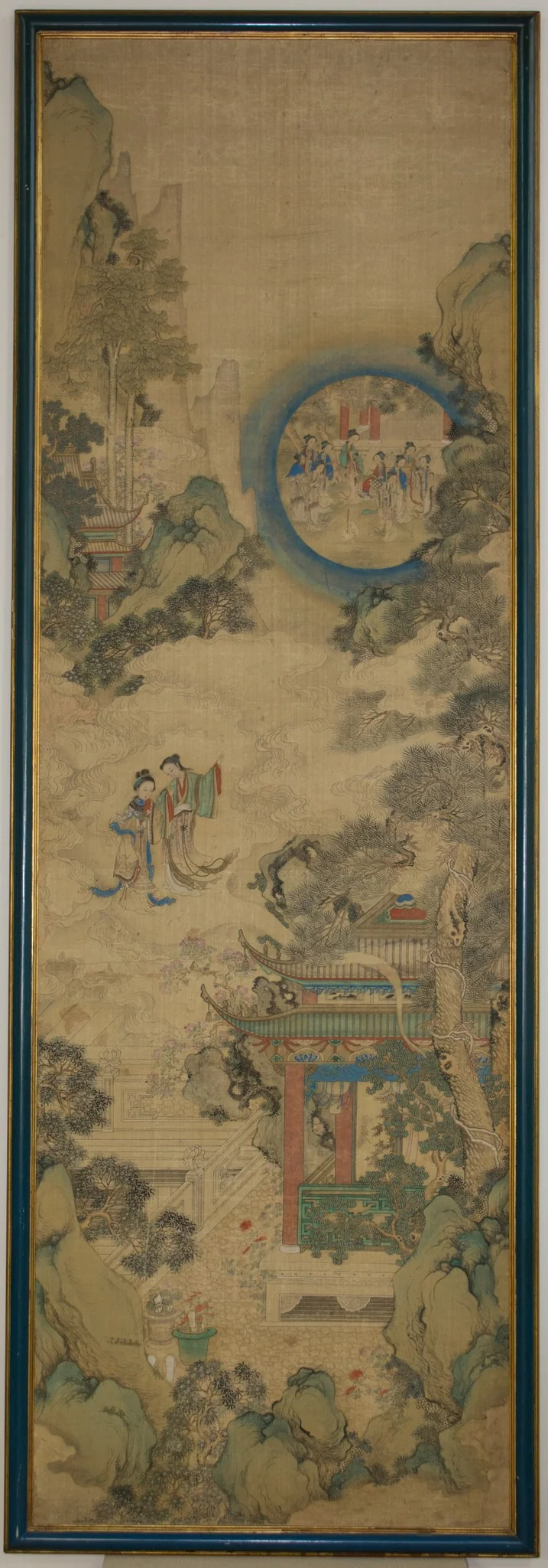 Three scenes from festivals of the twelve months, detail
