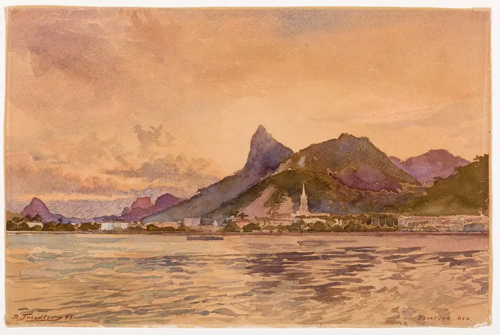 Botafogo. Rio, by Benno Treidler, graphite, 1898