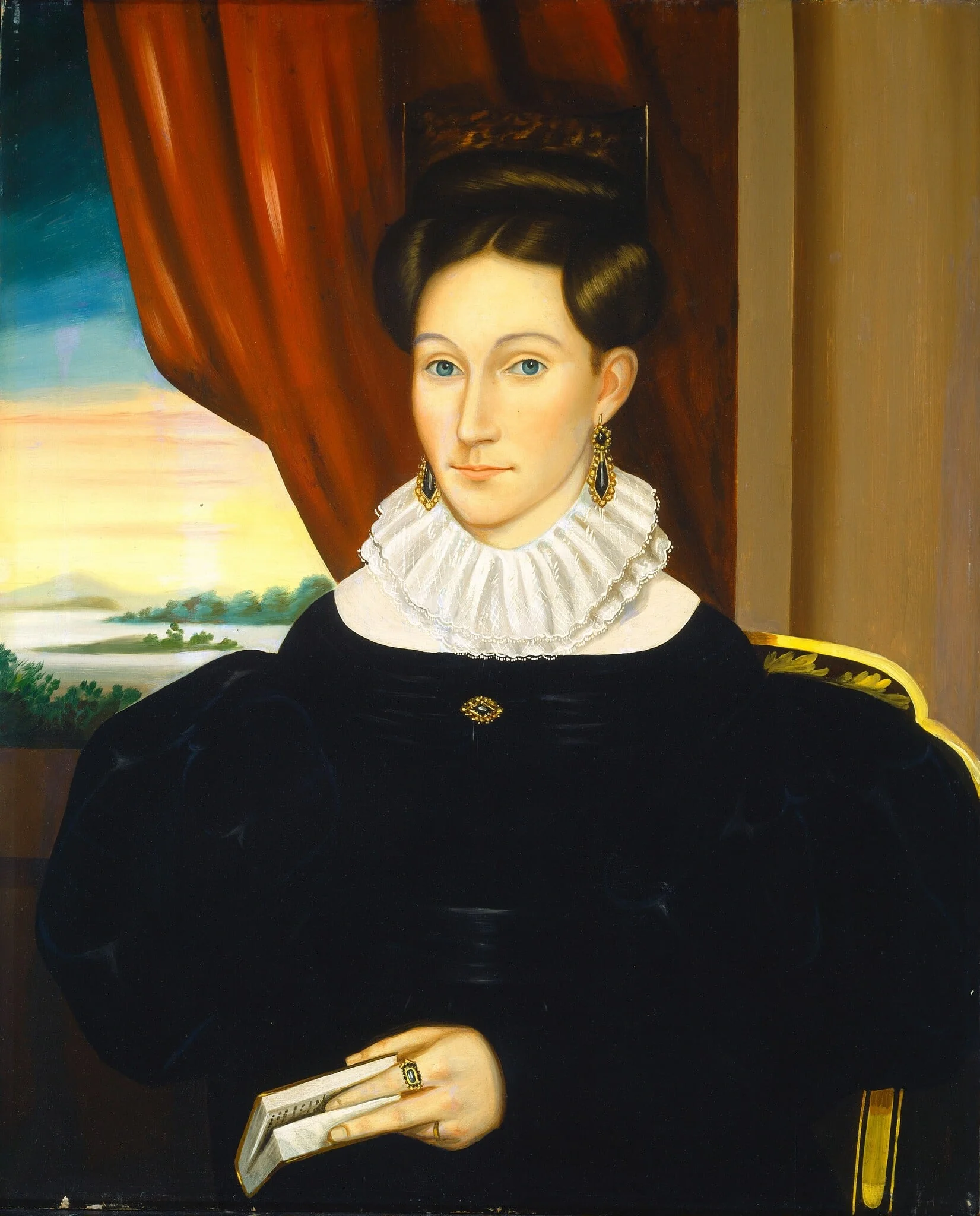 Connecticut Sea Captain's Wife, detail