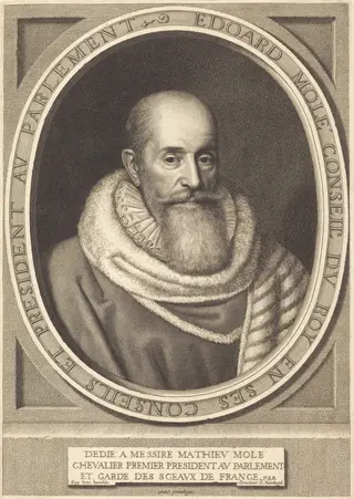 Edouard Mole, by Robert Nanteuil, ink, 1653
