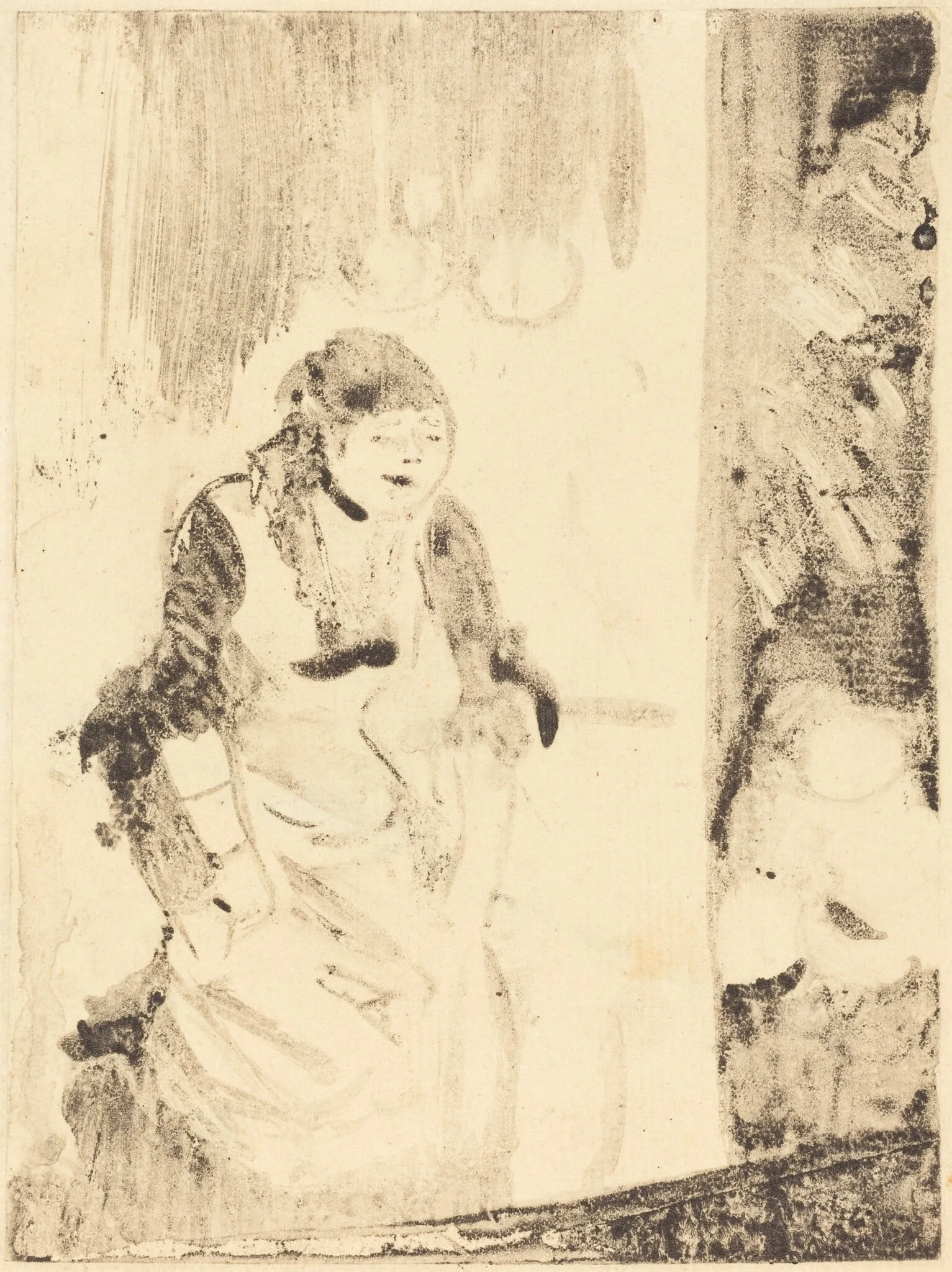 Mlle Bécat, detail