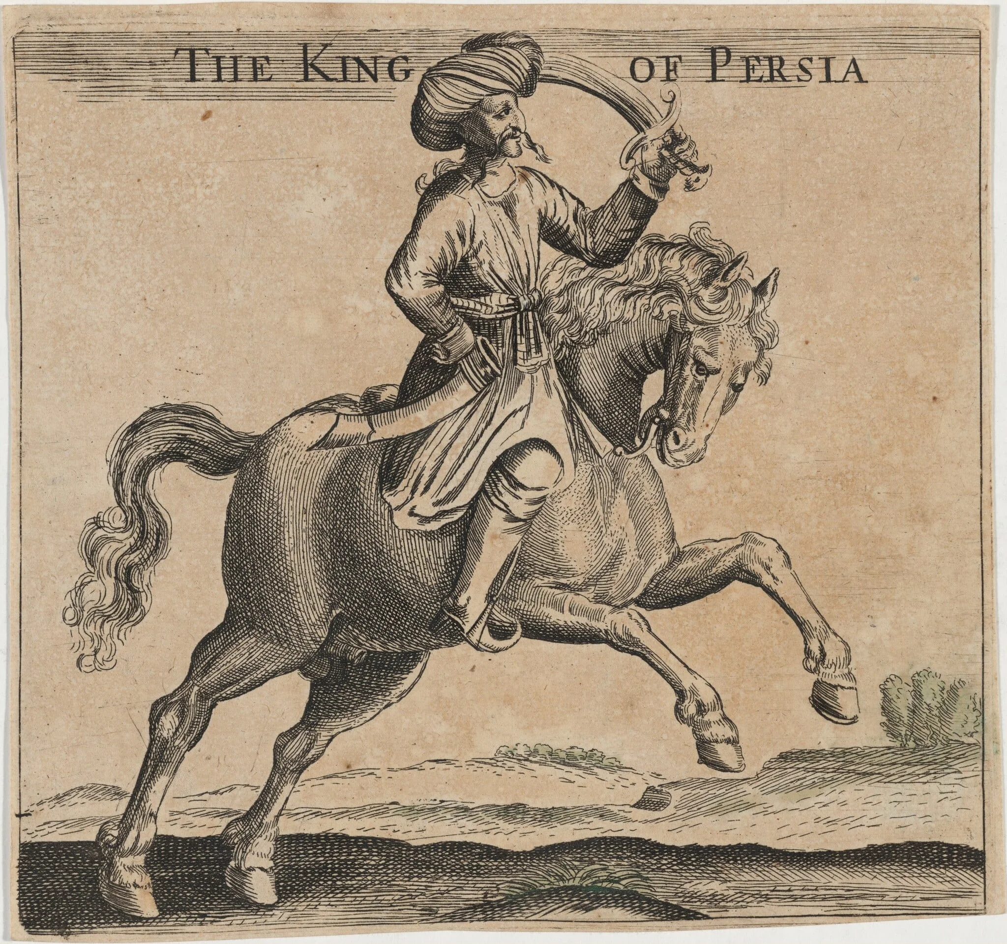 Abbas I, Shah of Persia, detail