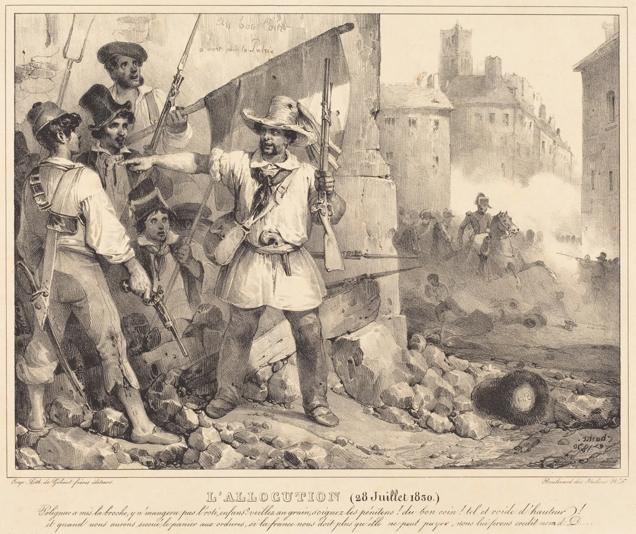 L'Allocution, 20 juillet, 1830, detail