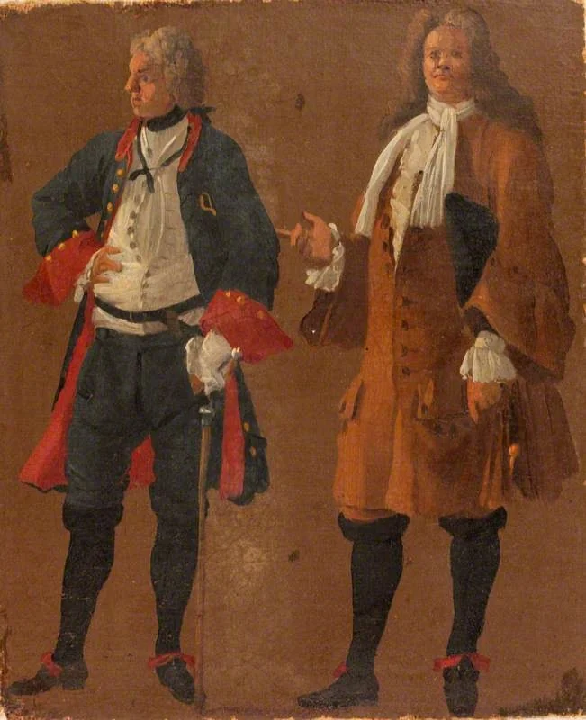 Studies of Two Gentlemen, detail