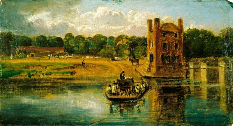 The Thames at Datchet Ferry, detail