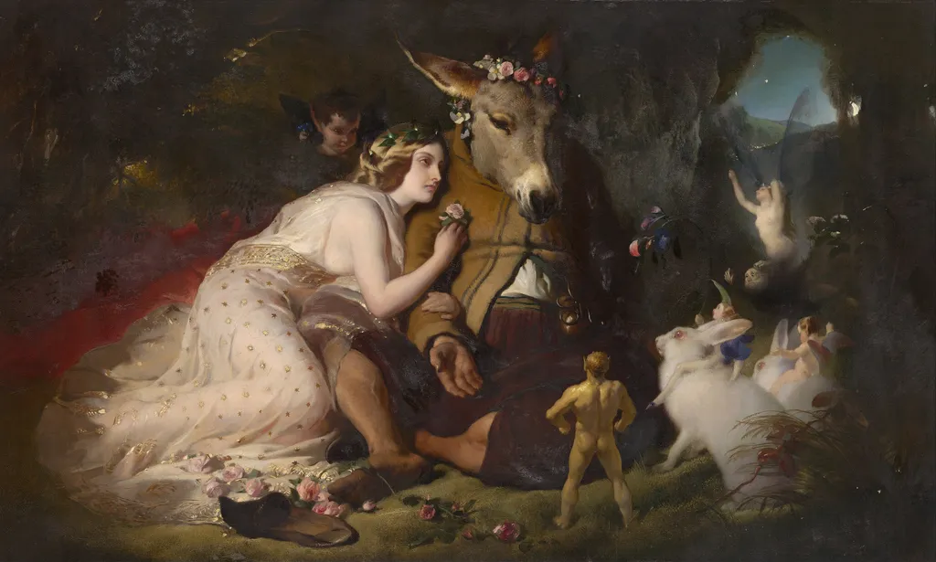 Scene from A Midsummer Night's Dream, by Edwin Landseer, oil, 1850