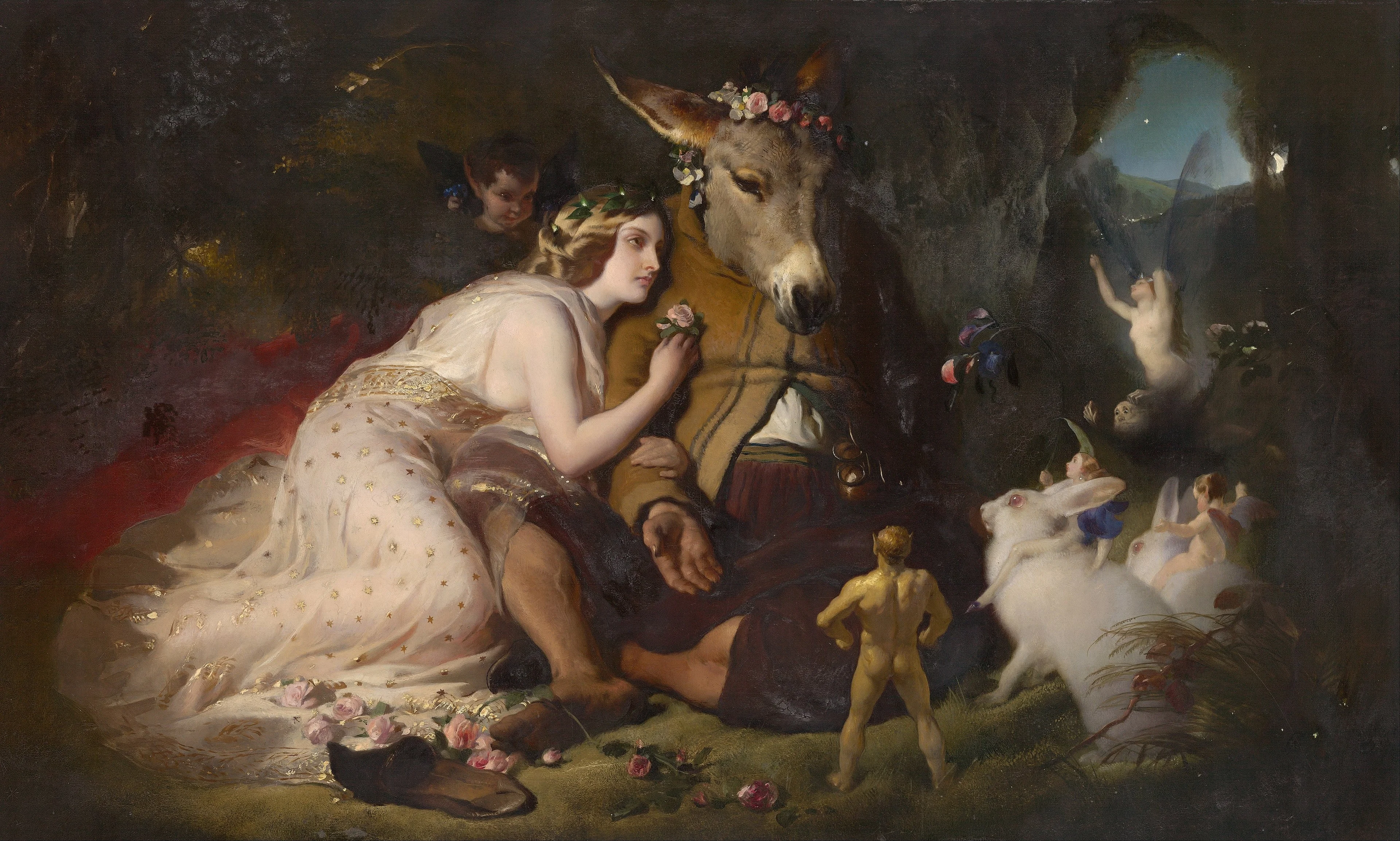 Scene from A Midsummer Night's Dream, detail