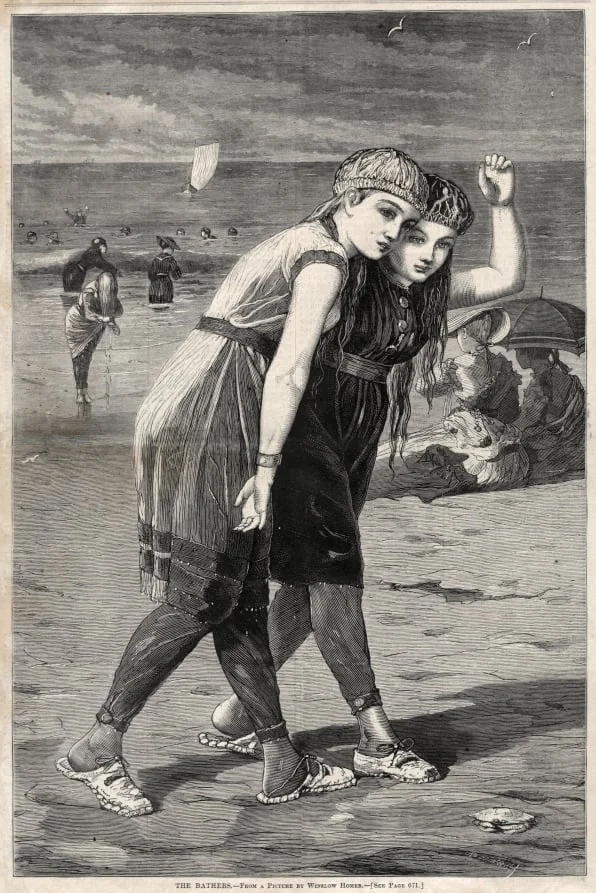 The Bathers, detail