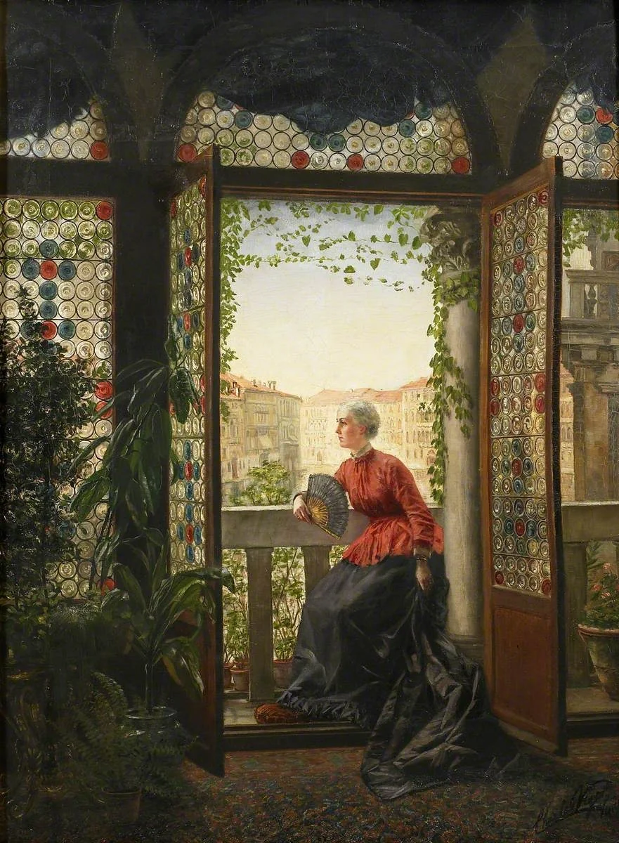 Lady Layard (1843–1912), detail