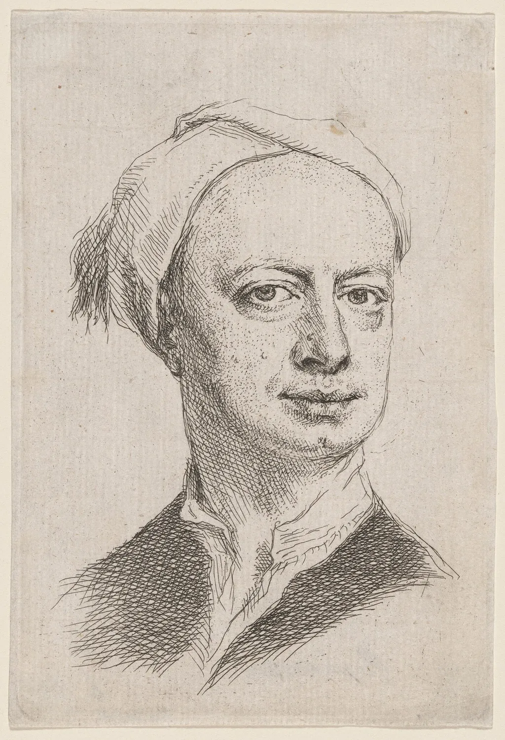 Self-Portrait, by Richardson, Jr., Jonathan, ink