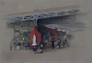 Watercolour of the Great Exhibition, by Lady Honoria Cadogan, watercolor, 1851