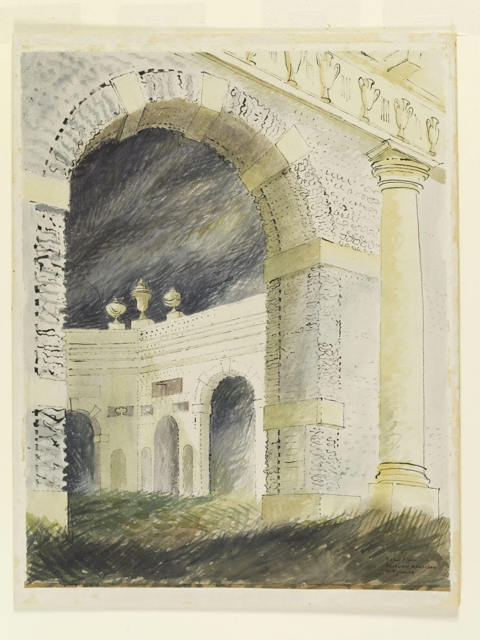 Dashwood Mausoleum, West Wycombe, detail