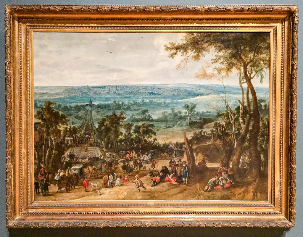 De bedevaart van de infante Isabella naar Laken in 1623, by Peter Snayers, oil, 1631