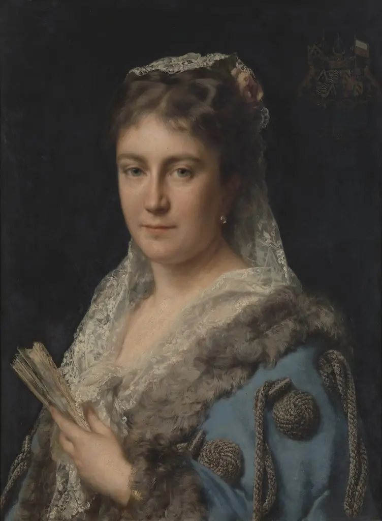 Madame Edith Marie Antoinette Constance van Eersel, the Artist's Wife, by Karel Ooms, oil, 1890