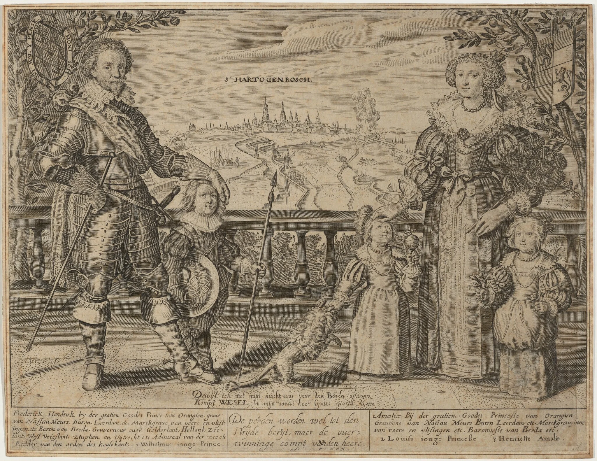 Family of Frederick Henry, Prince of Orange, detail