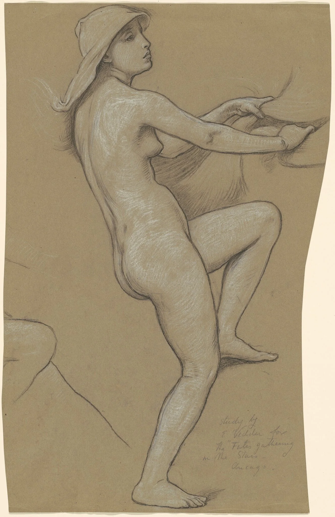 Study for "The Fates Gathering in the Stars", detail