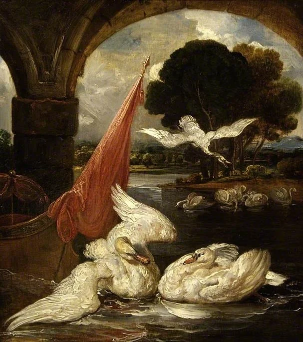 The Descent of the Swan, detail