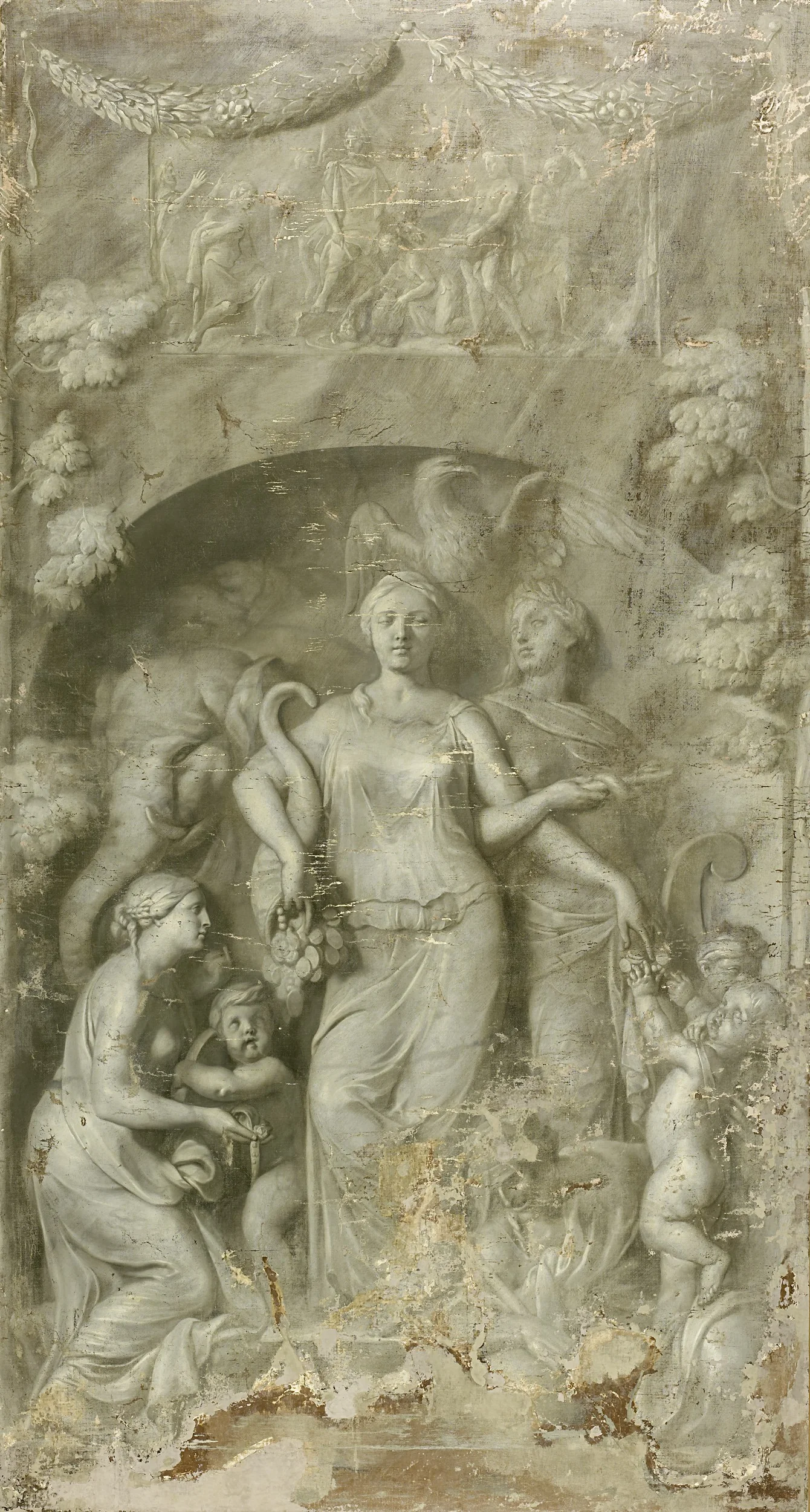 Allegory of charity, detail