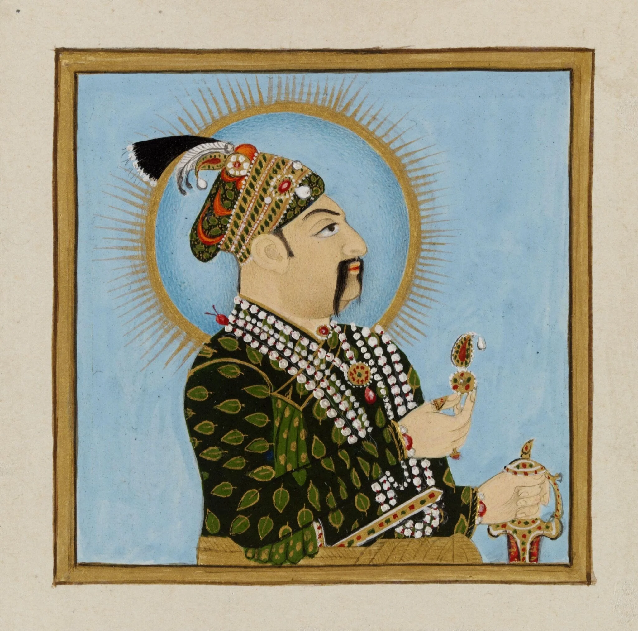 Emperor Muhammad Shah, detail