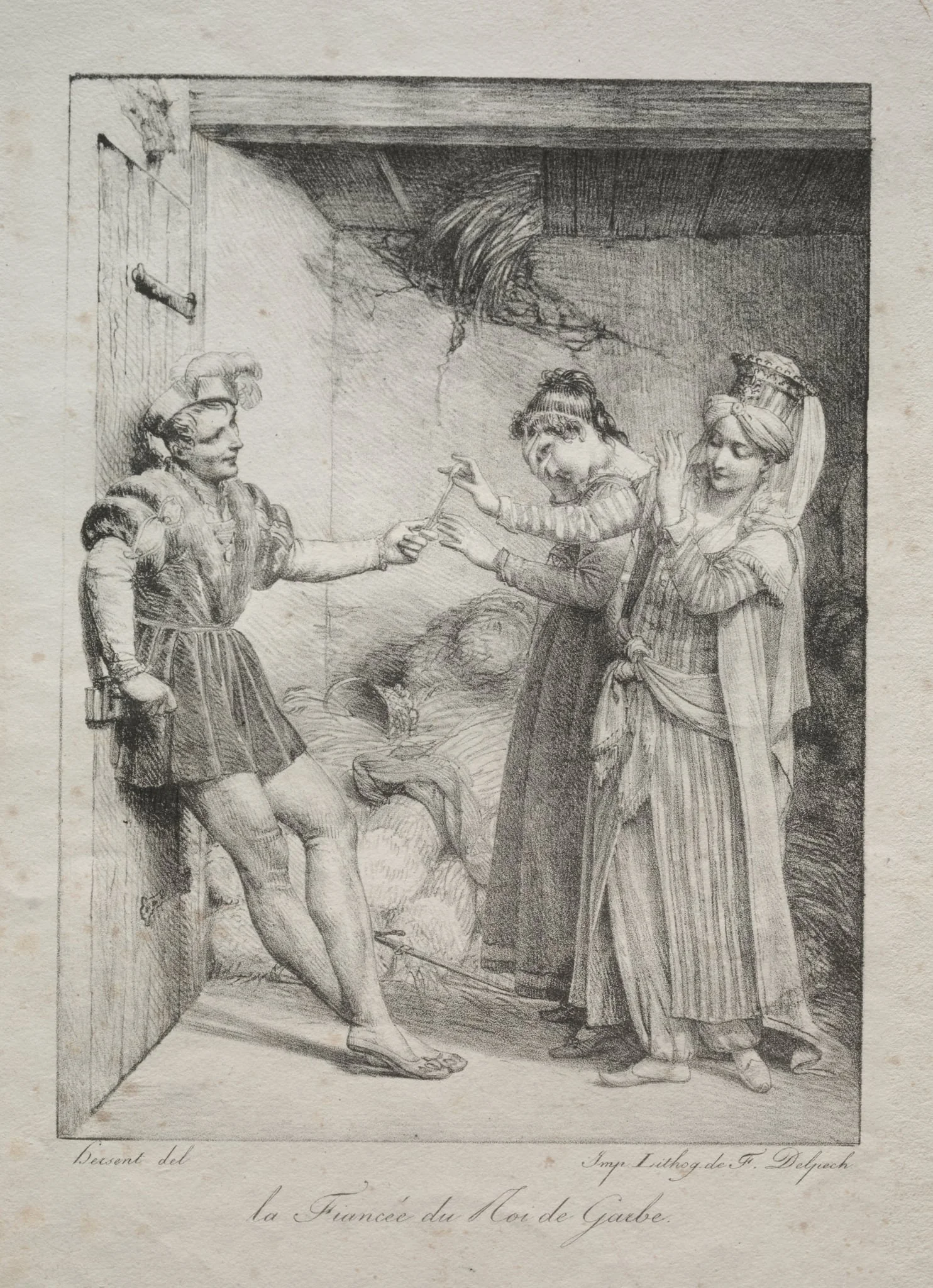 The Fiancée of the King of Garbe, detail