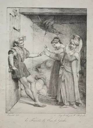 The Fiancée of the King of Garbe, by Louis Hersent, 1800