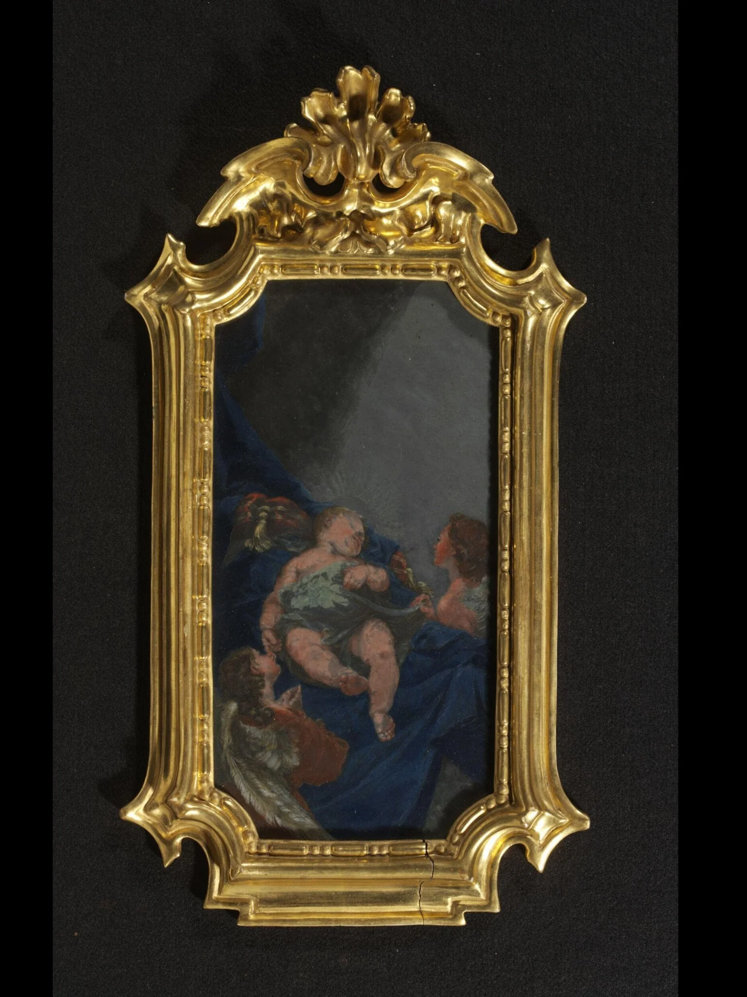 The Infant Christ asleep, adored by two angels, detail