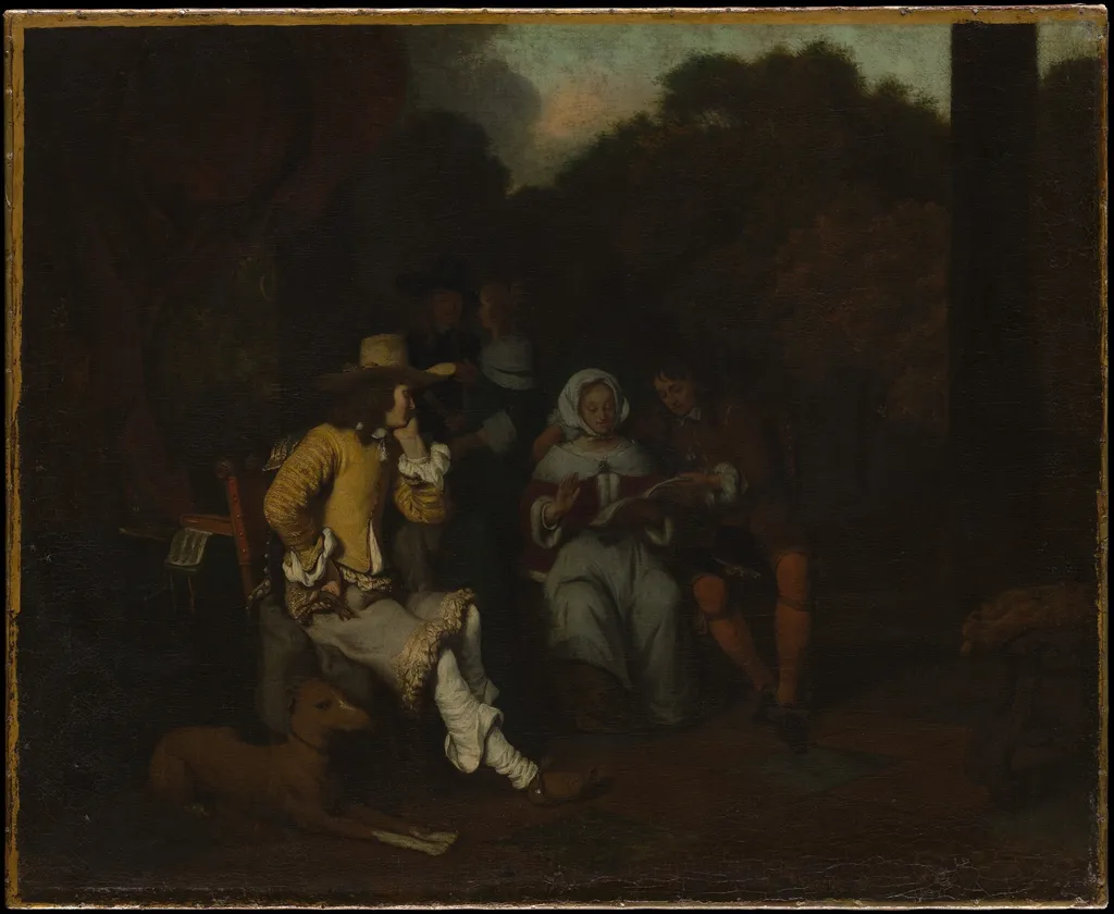 A Musical Party, by Gerbrand van den Eeckhout, oil, 1650