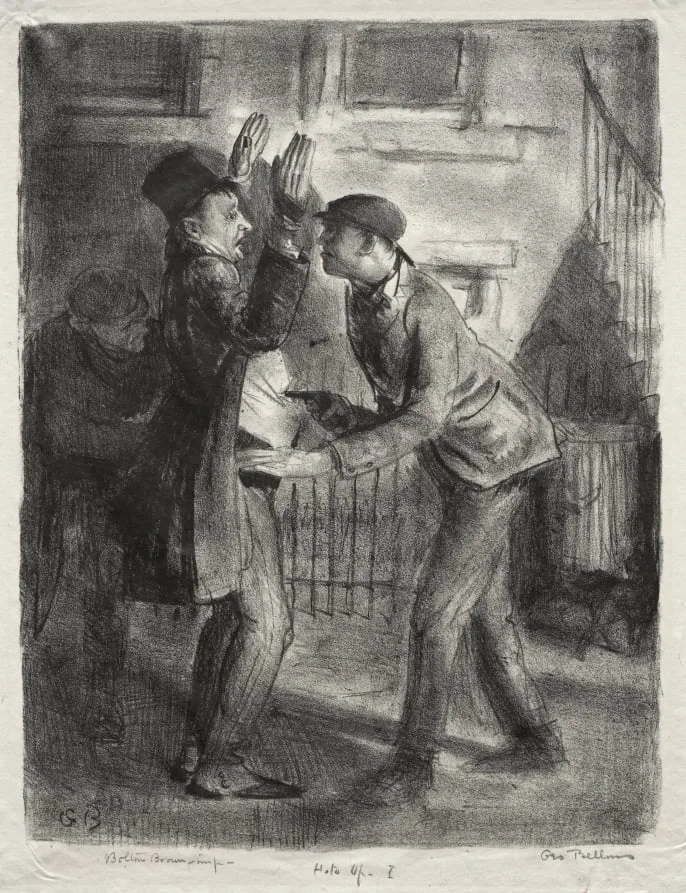 The Holdup, first state, detail