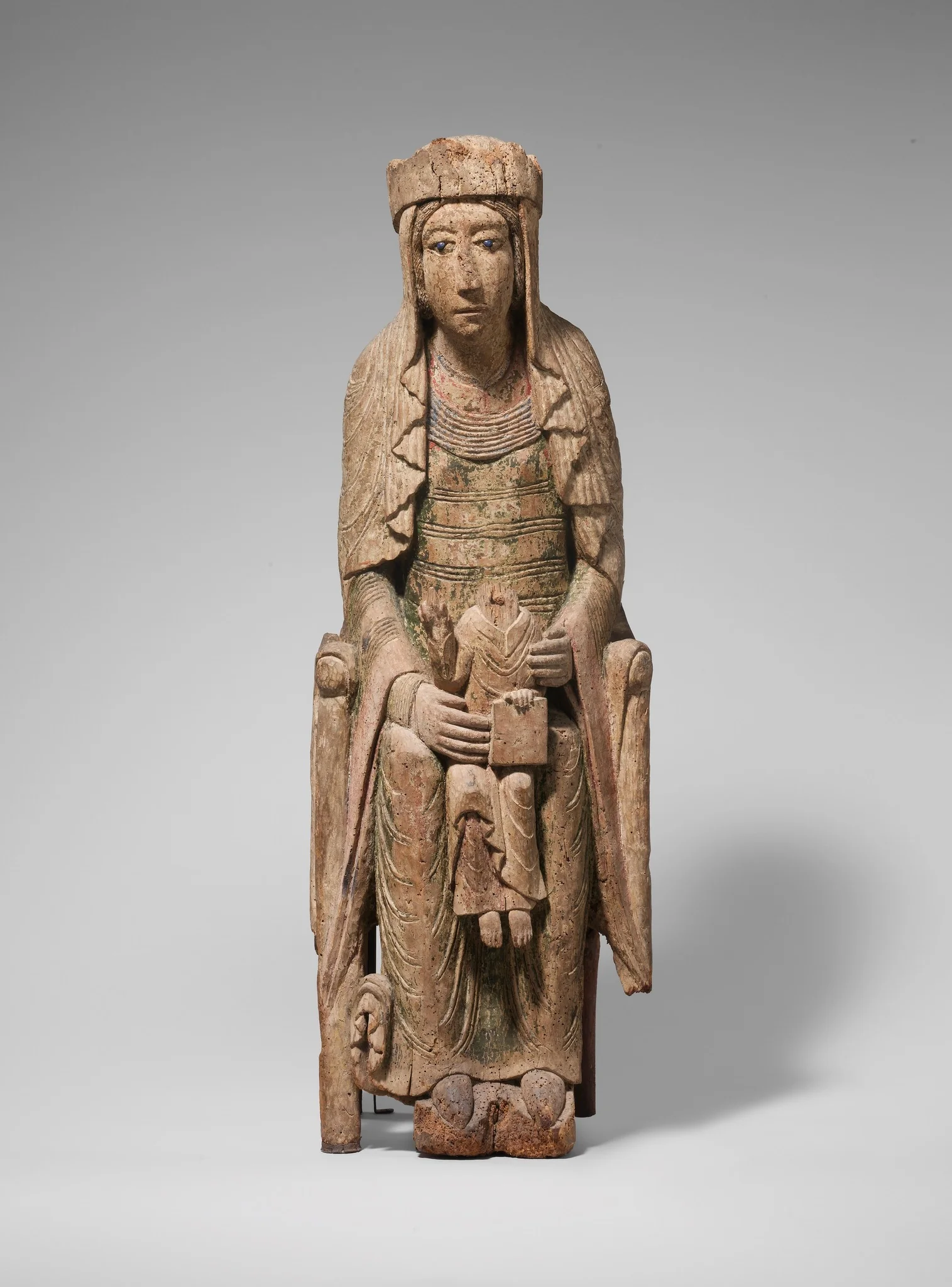 Enthroned Virgin and Child, detail