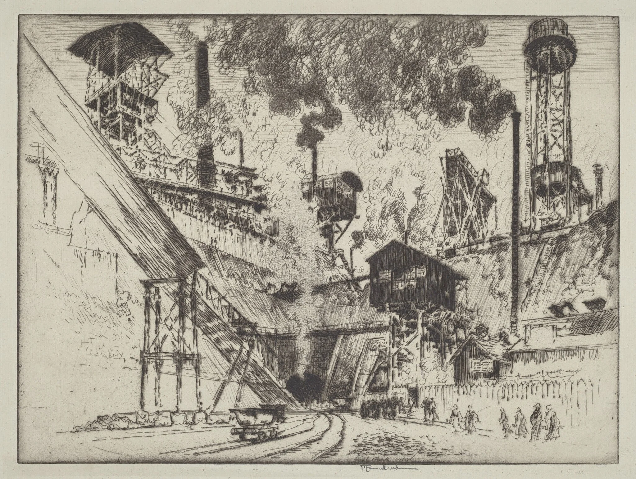 Mouth of the Mine, Ruhrort near Oberhausen, detail