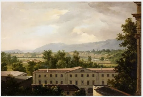 View across Rooftops, detail