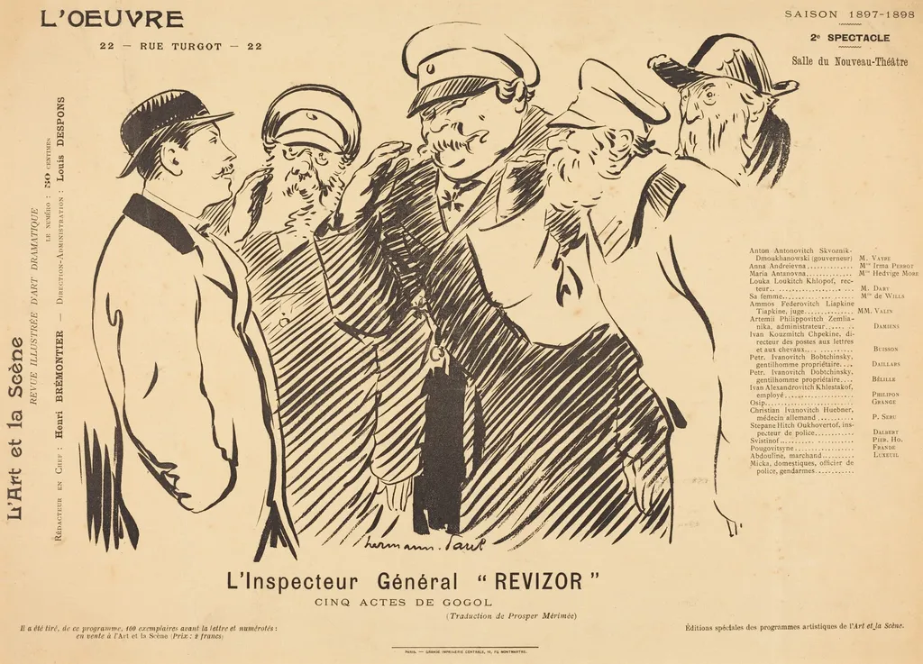 L'Inspecteur Général Revizor, by Hermann Paul, 1898