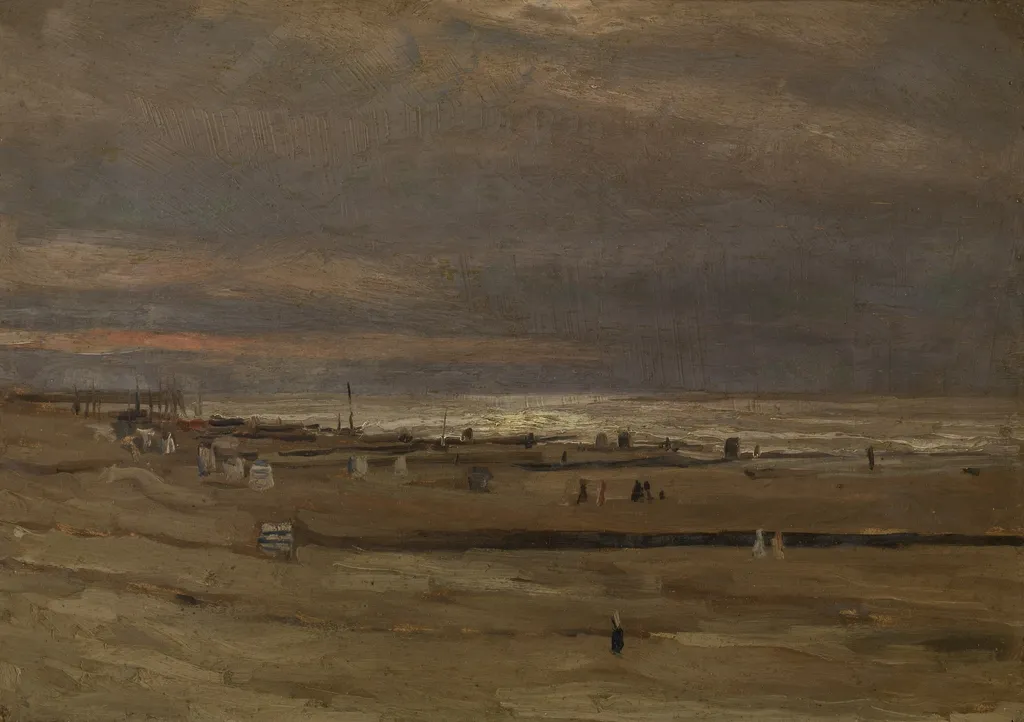 Strand, by Félicien Rops, oil, 1875