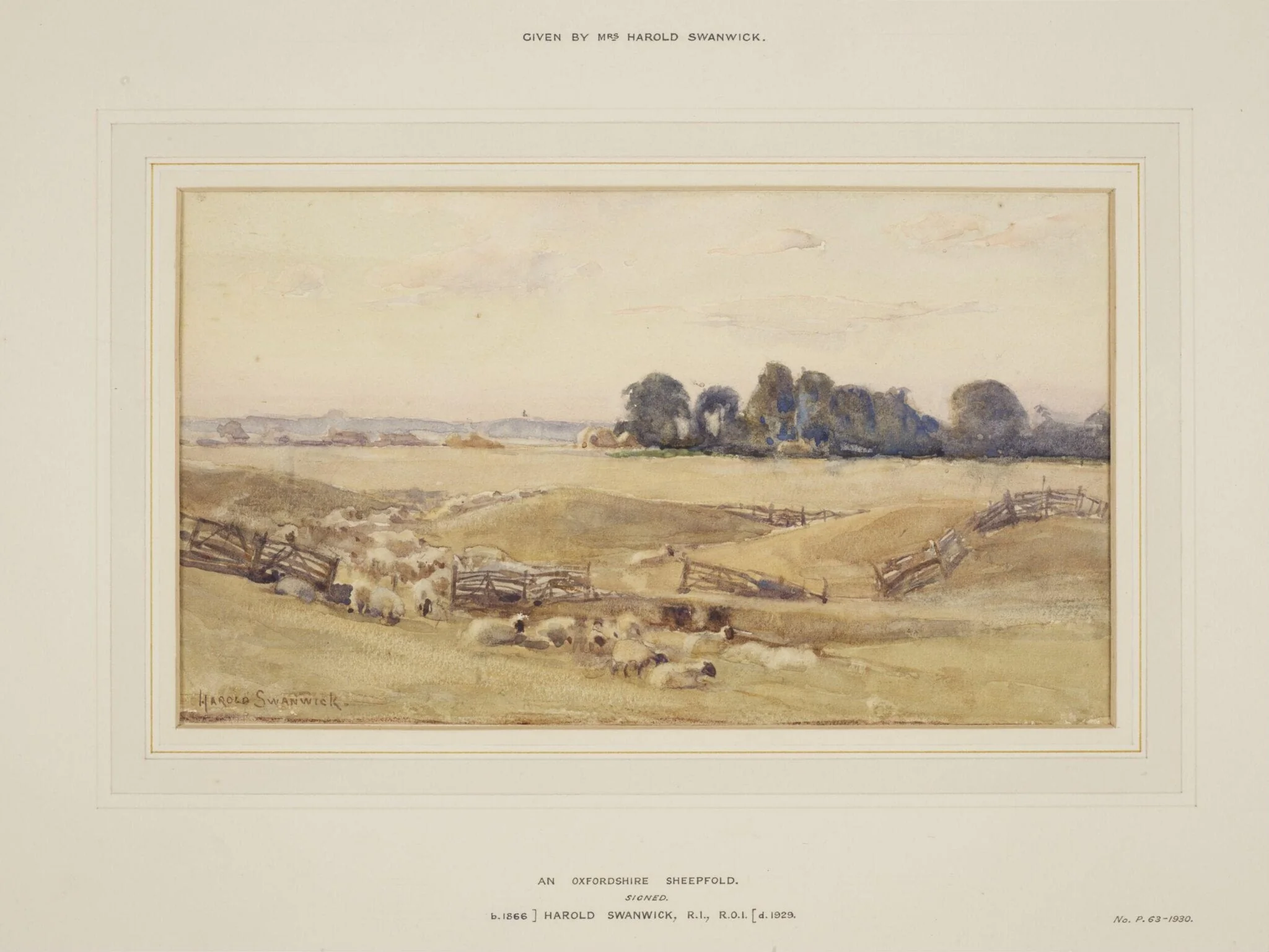 An Oxfordshire Sheepfold, detail