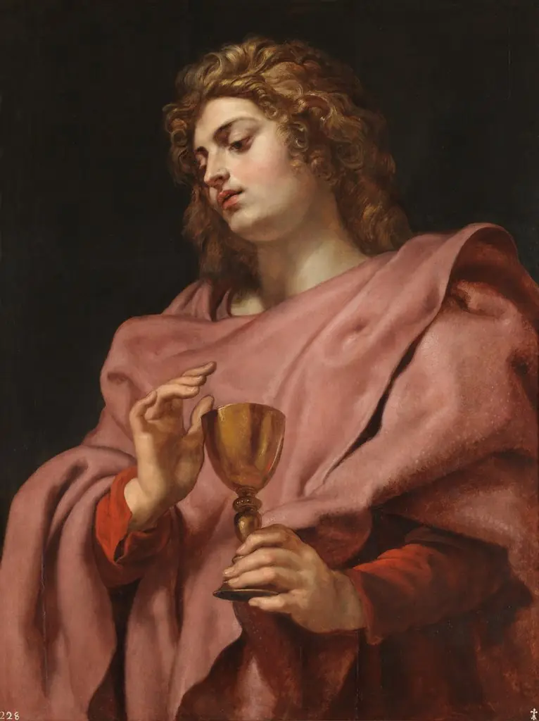 Saint John the Evangelist, by Peter Paul Rubens, oil, 1610