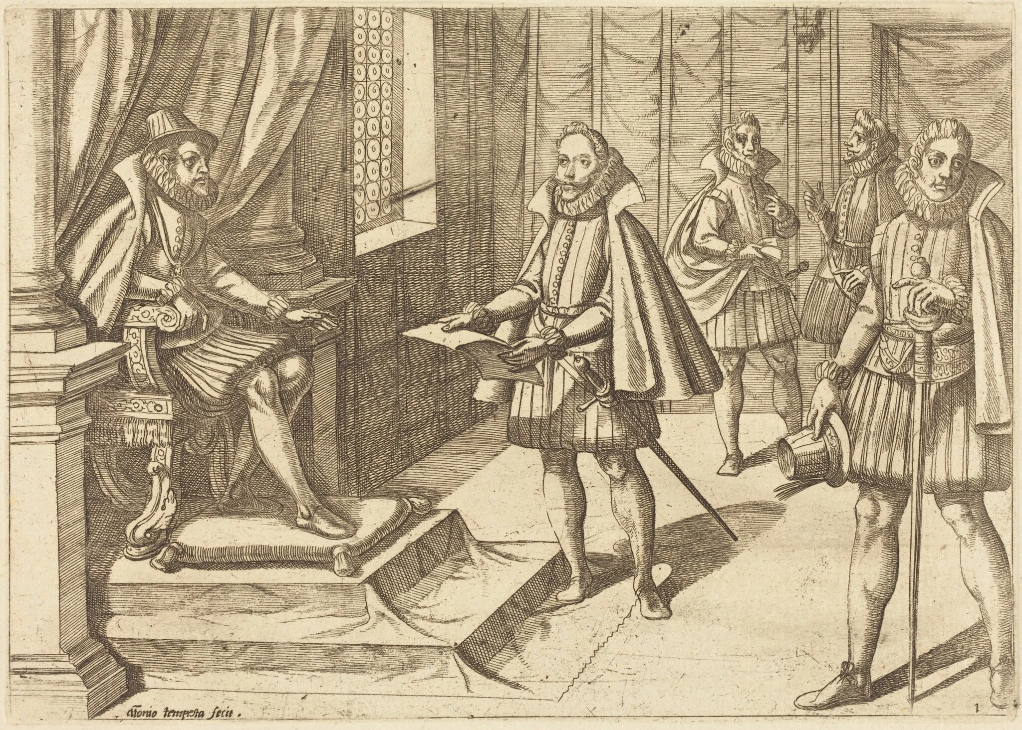 Philip II of Spain on His Throne, detail