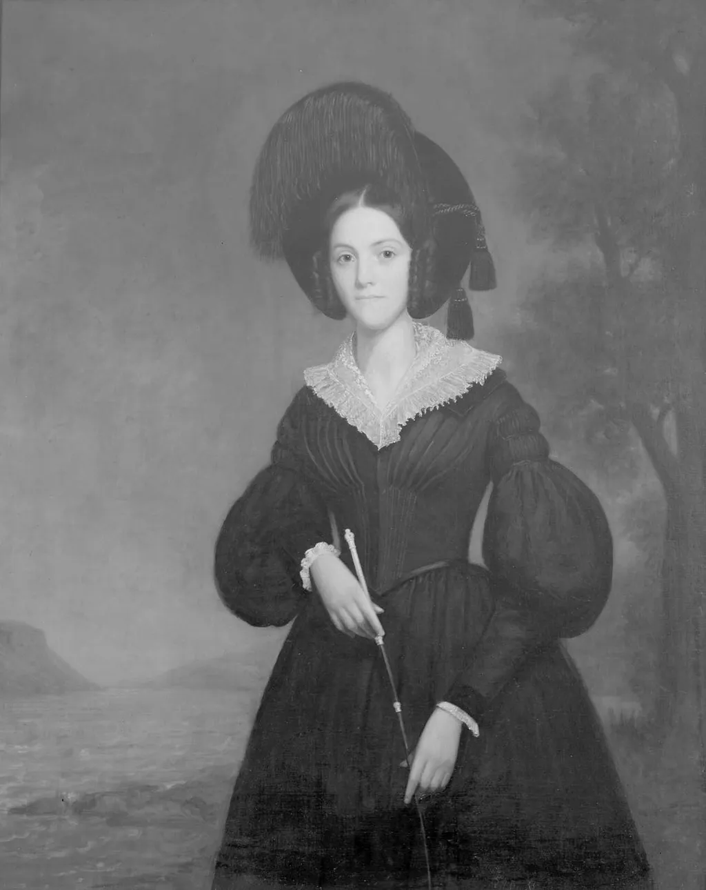 Mrs. Abraham Conger (Mary Rutgers McCrea Hedges), by William Page, oil, 1838