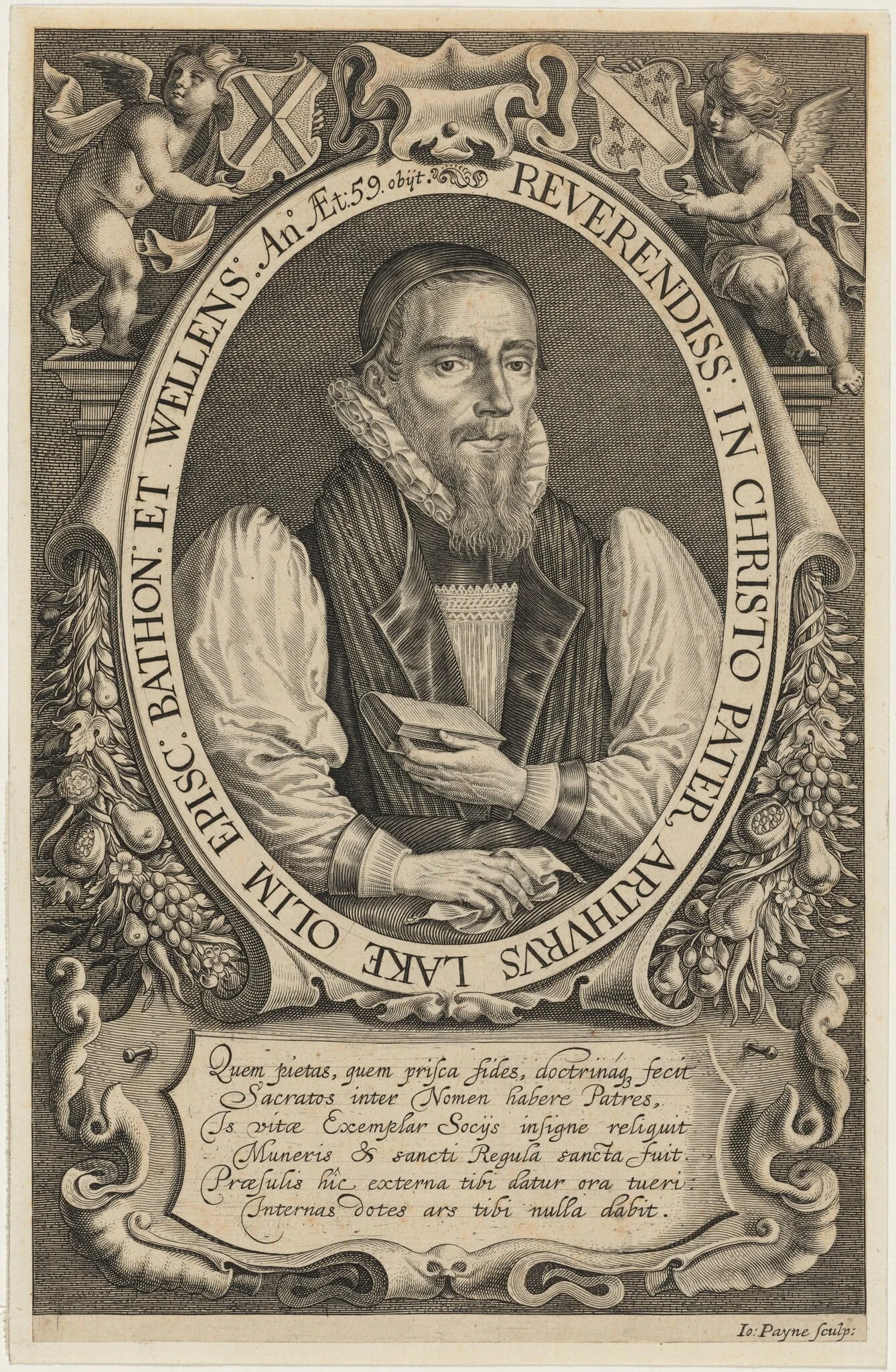Arthur Lake, Bishop of Bath and Wells, detail