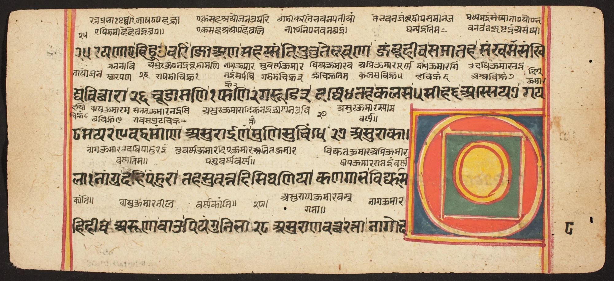 Tantric Manuscript "Sangrahani Sutra", detail