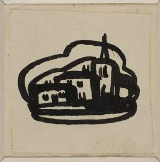 Design for page ornament made for the Curwen Press, by Claud Lovat Fraser